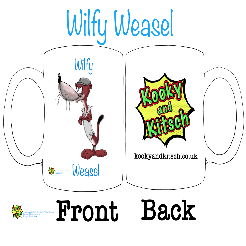wilfy weasel mug